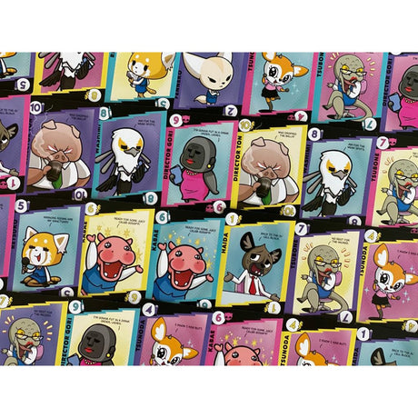 Europäisches Spielernetzwerk Aggretsuko: Work Rage Balance Kartenspiel (englisch, 3 – 6 Spieler, 30 Minuten, ab 10 Jahren)