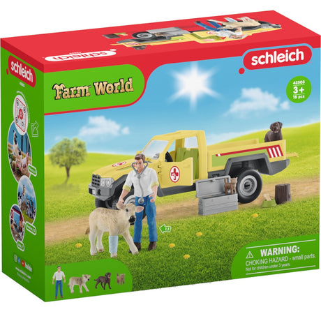 Schleich Farm World Spielfigurenset Tierarztbesuch auf dem Bauernhof