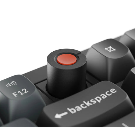 Keychron V6W-D1 8K QMK kabelgebundene benutzerdefinierte mechanische Tastatur (schwarz, US-Layout (QWERTY), Superrot, 100 %, RGB-LEDs, Double-Shot-PBT, Hot-Swap, 8K, Taste)