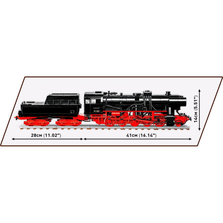 Cobi dr br 52 stoomlocomotief constructiespeelgoed (schaal 1:35)