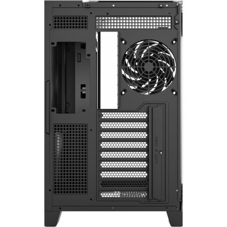 Xyz PC Gear Tesseract A-RGB Midi-Tower-Gehäuse (Schwarz | 2x USB-A | 1x USB-C | RGB | Gehärtetes Glas)