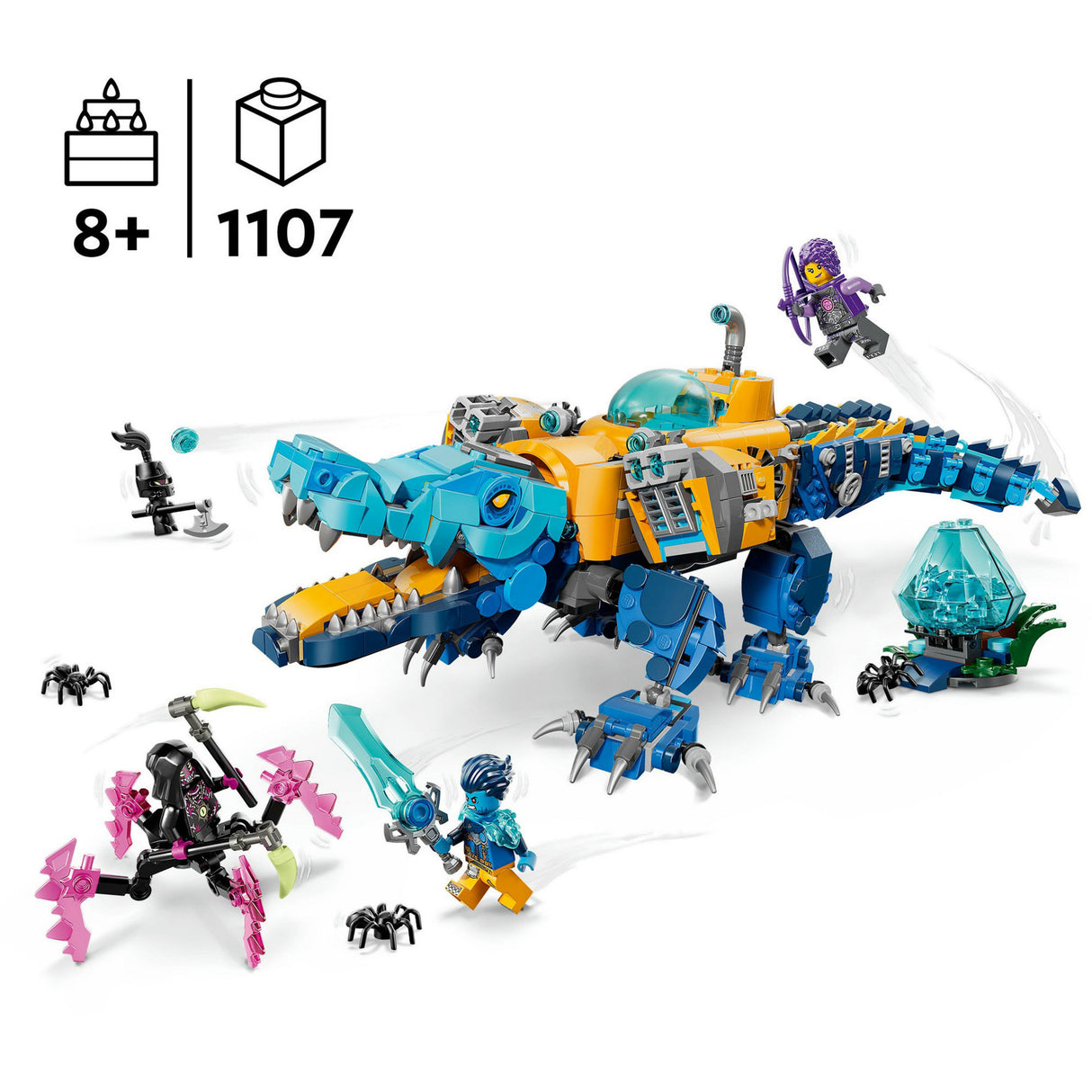 Lego dreamzzz - 71512 - krokodilonderzeeër - speelset met droomfiguren