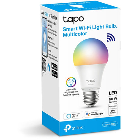 Tp-link tapo l530e intelligente LED-Lampe e27 – große Fassung – weiße Farbe – WLAN – 1 Packung