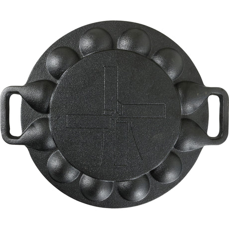 Die Windmill Poffertjespan Bratpfanne (schwarz, ø 24 cm)