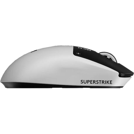Logitech pro x2 superstrike wireless gaming muis (wit zwart, 100 - 44.000 dpi)
