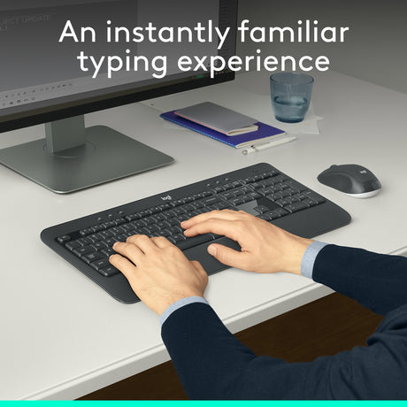 Logitech kabelloses Tastatur- und Mausset mk540 qwerty
