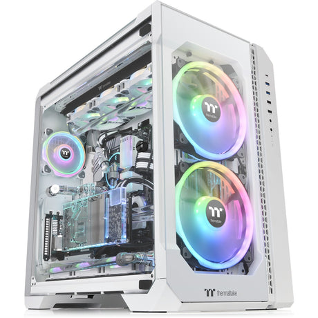 Thermaltake View 51 tg Snow Argb Edition Midi-Tower-Gehäuse (weiß | 4x USB-A | 1x USB-C | RGB | Fenster)