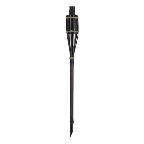 Esschert Design Taschenlampe Bambus schwarz 60cm