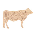 Esschert Design Schneidebrett Kuh L Bambus 49,5x31cm FSC 100%