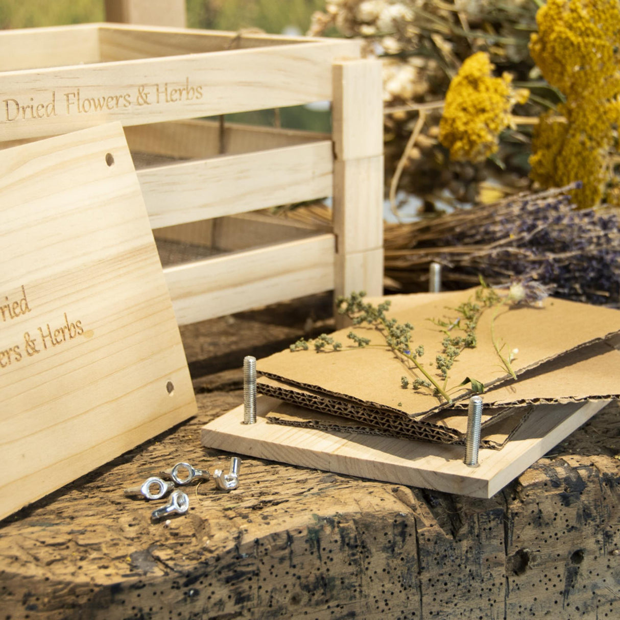 Esschert Design Blumen- und Kräuterpresse