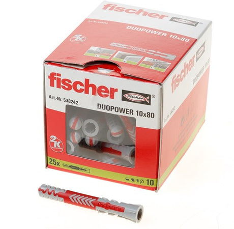 Fischer duopower 10x80 25 Stück - 538242