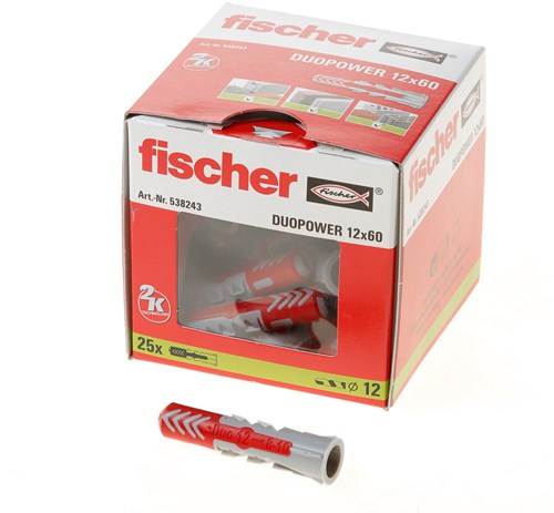 Fischer duopower 12x60 25 Stück - 538243