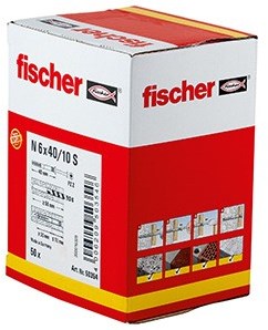Fischer N 6x40 10 s Nageldübel (50) 50 Stück - 50354