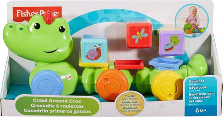 Mattel Fisher Price Silly Safari Krokodil mit Spielwürfeln