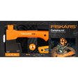 Fiskars bijl x5 - xxs + mes + zaag .