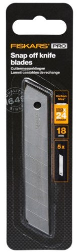 Fiskars Carbonmax Ersatz-Abbrechmesser 18 mm, 5 Stück