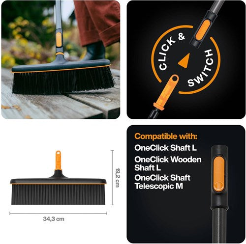 Fiskars Oneclick Straßenbesen – 1080700