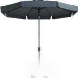 Madison Parasol Flores Luxusrunde 300 cm Grau