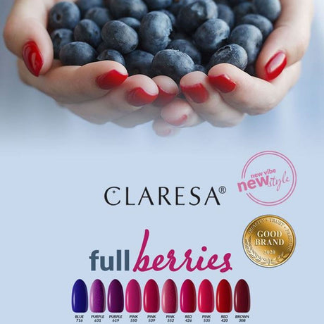 Claresa UV-LED-Gelpolitur 5 ml Lila 619 Vollbeeren