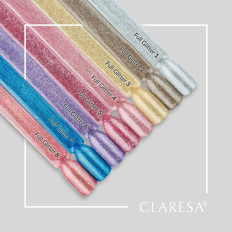 Claresa UV-LED-Gel-Nagellack, 5 ml, Full Glitter 2 Bronze