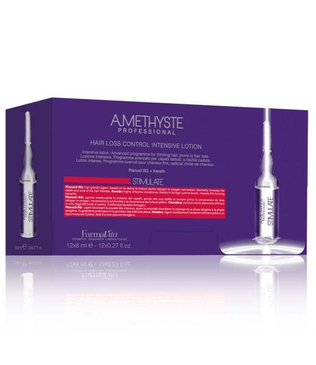 Farmavita Amethyst stimulierende Lotion gegen Haarausfall, 12 x 8 ml