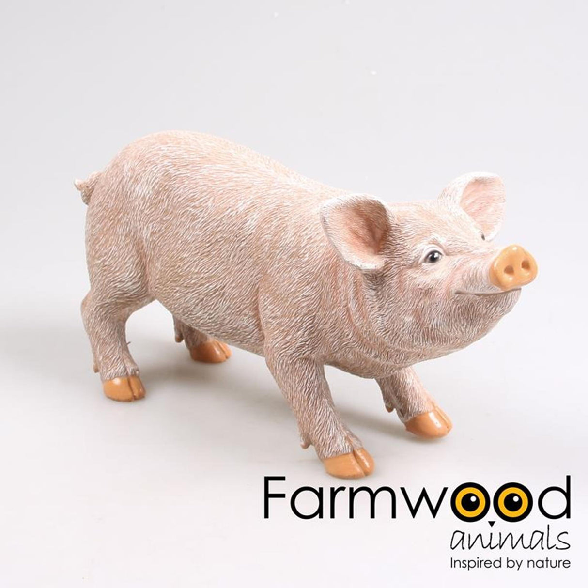 Farmwood Tiere Gartenstatue Schwein stehend 13x17x36cm