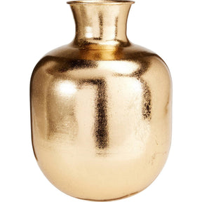 Home styling vaas metaal goud dia29,5x40cm