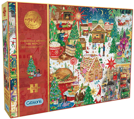 Intro Gibson Weihnachtspuzzle Weihnachten rund um die Welt 500 Teile
