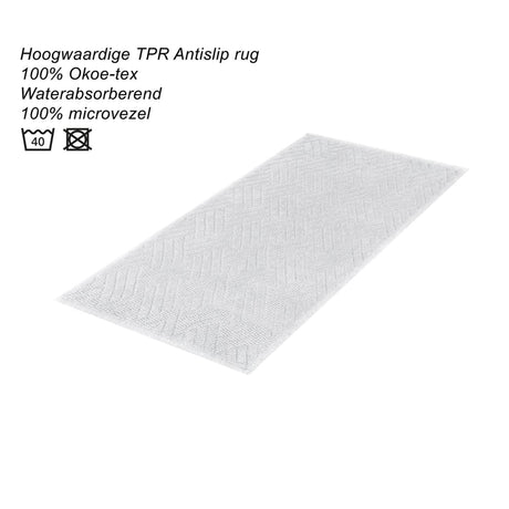 Dutch House Gaeta Badematte 50x80cm weiß