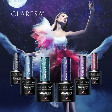 Claresa UV-LED-Gel-Nagellack, 5 ml, Galaxierot