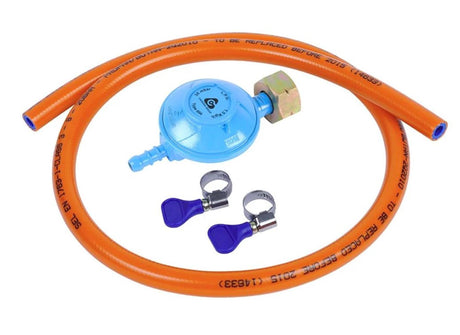Ngk Installationsset 150cm Gasschlauch mit Druckregler.5-10kg Flasche