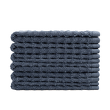 Gastendoekjes wave jeans blauw 6 stuks