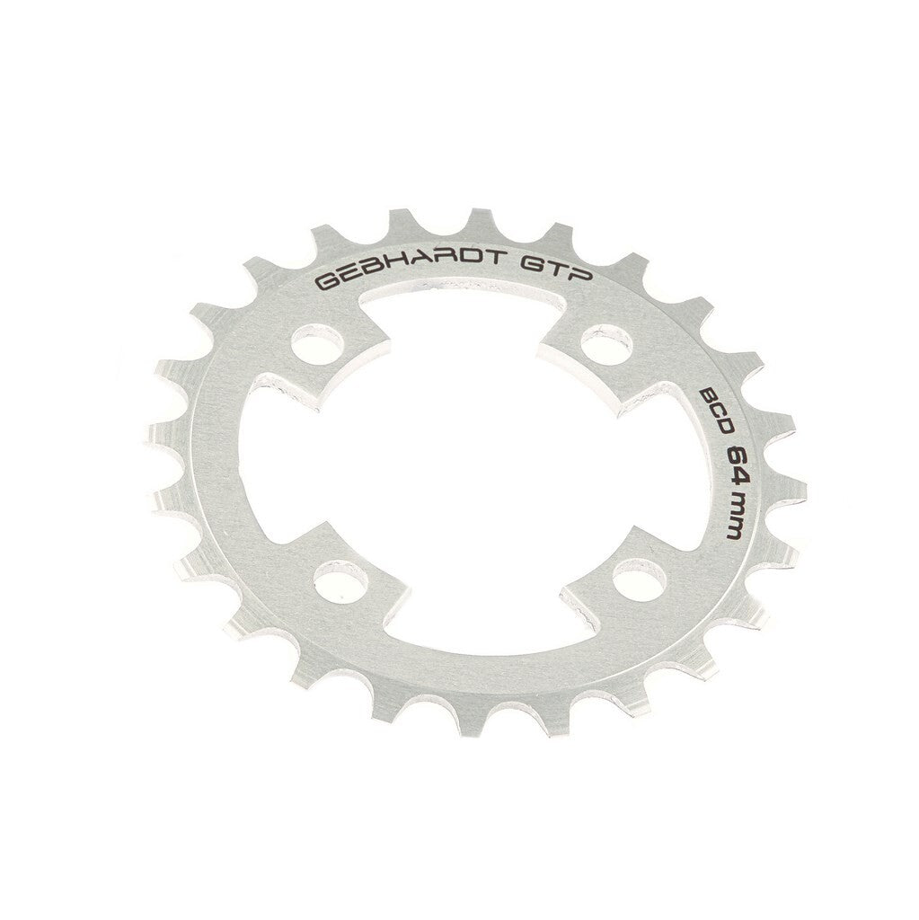 Gebhardt  Kettenblatt 24t ø64mm 4 Arme, Silber