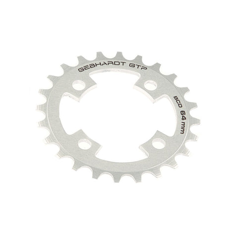 Gebhardt  Kettenblatt 24t ø64mm 4 Arme, Silber