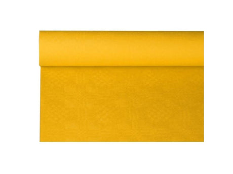 Haza Damast-Tischdeckenpapierrolle 120 cm x 8 m gelb