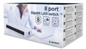 Enzo Gembird Netzwerk-Switch 8 Ports 10 100 1000 Mbit/s – 9510310