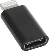 Enzo gembird usb-c naar lightning adapter zwart - 9580175