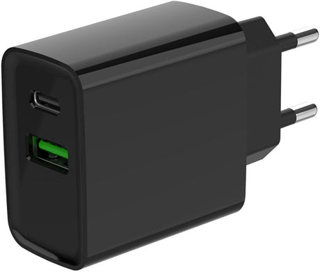 Enzo Gembird USB + USB-C Schnellladegerät 20W schwarz - A9540150