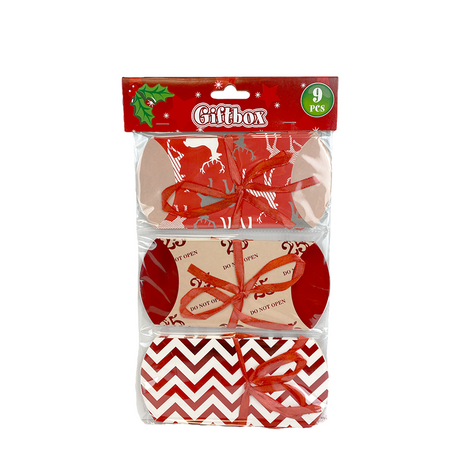 Weihnachts-Geschenkboxen, 9-tlg.