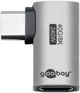 Goobay USB-C-Adapter | männlich weiblich | horizontal | 90-Grad-Adapter – 9550432