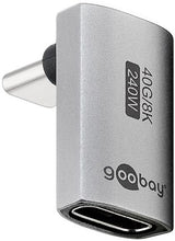 Goobay USB-C-Adapter | männlich weiblich | vertikal | lang | 90-Grad-Adapter – 9550434
