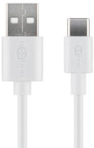 Goobay USB-C Ladekabel 3m weiß - 9550325