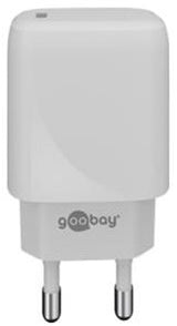 Goobay USB-C Schnellladegerät | 20w | weiß | Stromversorgung – 9550190