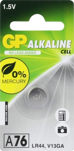 GP LR44 alkalische Knopfzelle 1,5 V 1 Stück