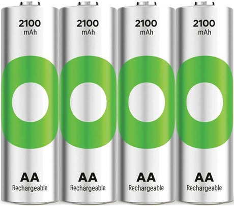 GP wiederaufladbare AA -Batterien 2100mah nimh 4pk