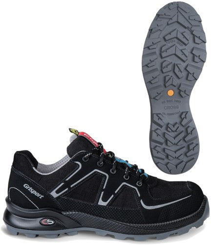 Grisport safety cross safety nordic 33603 laag s3 zwart zilver - maat 42 - 00.049.008.42