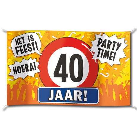 Paperdreams Fassadenfahne – 40 Jahre
