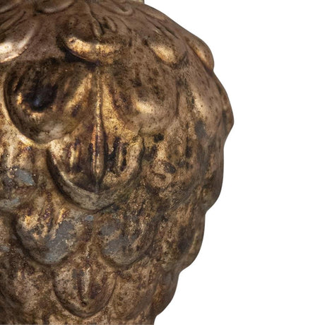 Weihnachtskugel Tannenzapfen Glas antikbraun ã˜8cm