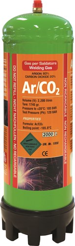 Gys Einweg-Gasflasche – Argon CO2 – 2,2 l – 5193043671