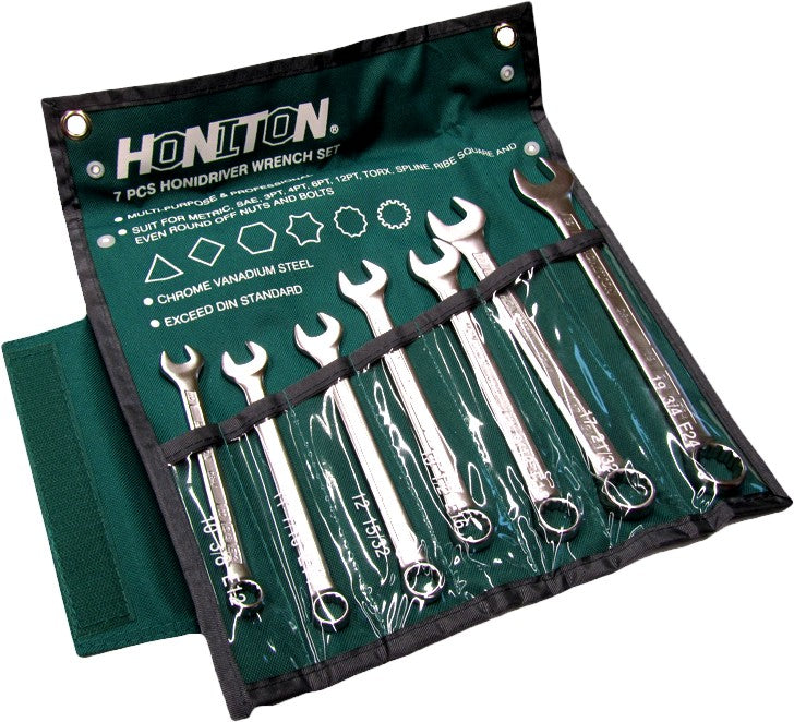 Honiton de sleutel is p-o-seal 7szt 10-19mm